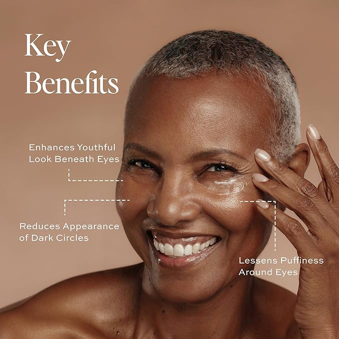 DIME Beauty Luminosity Eye Serum, Eye Cream for Dark Circles and Puffiness, Caffeine Eye Cream, Puffy Eyes Treatment, 0.5 oz / 15 mL-GlimoraGlow