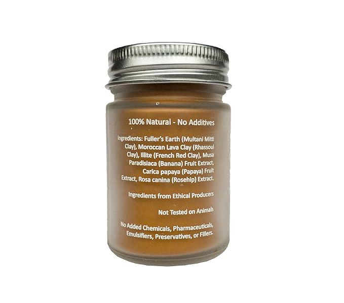 100% Natural Vitamin A Clay Mask 120g All Clay & No Water-GlimoraGlow