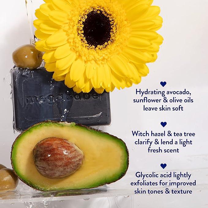 Megababe Underarm Bar Soap - Space Bar | With Detoxifying Charcoal for Odor Control | 4.5 oz-GlimoraGlow