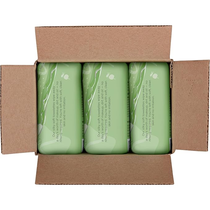 Burt's Bees Back To School Dorm Essentials, Aloe Vera Face Wipes, for Sensitive Skin, Soothing Makeup Remover & Facial Cleansing Towelettes, 30 Ct. (3-Pack)-GlimoraGlow