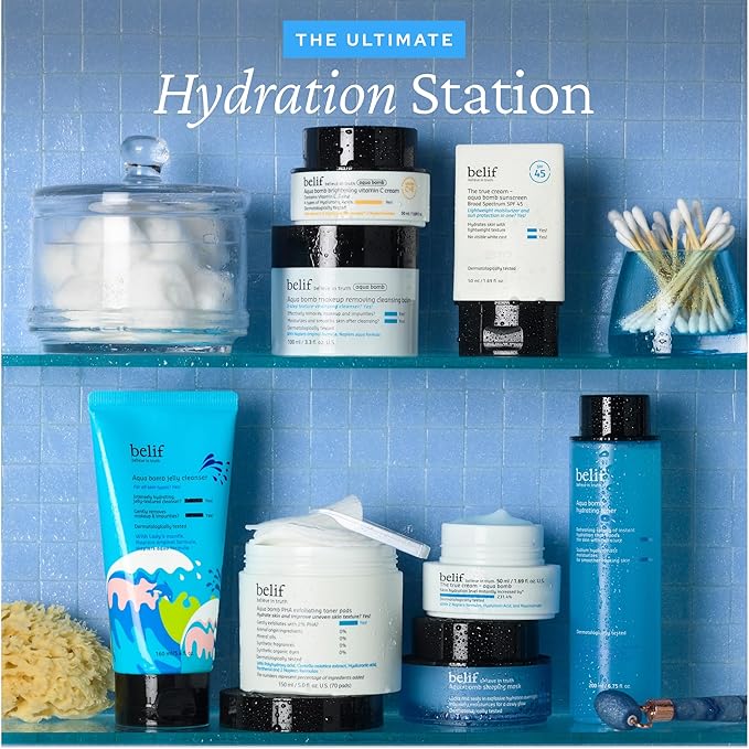 belif Jelly Hydrating Deep Cleanser – Low pH Mild & Gentle Gel-to-Foam Face Wash for Daily Deep Pore Cleansing, Hydrating and Refreshing for All Skin Types, Korean Skincare, 5.41 fl.oz-GlimoraGlow