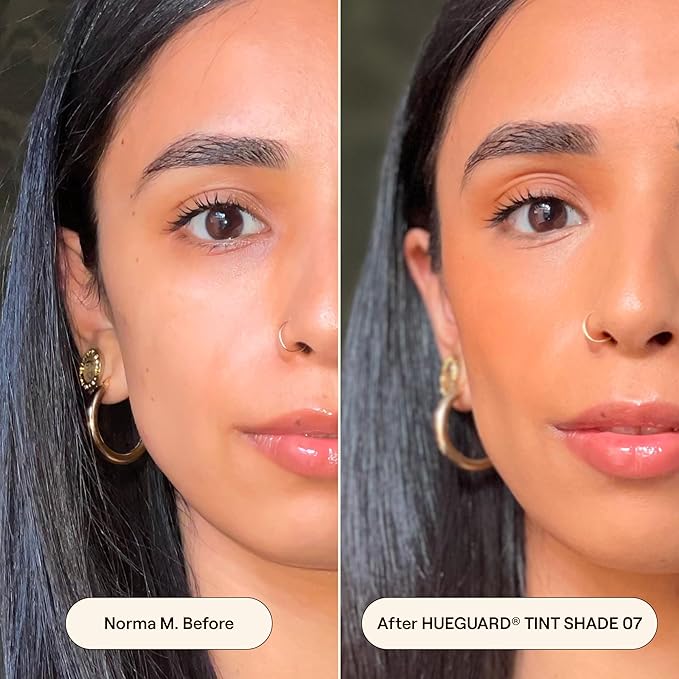 Live Tinted Hueguard Skin Tint SPF 50 - Tinted Mineral Sunscreen with Light-Medium Buildable Coverage With a Hydrating and Radiant Finish - Water and Sweat Resistant, 1.35 fl oz - Shade 07-GlimoraGlow