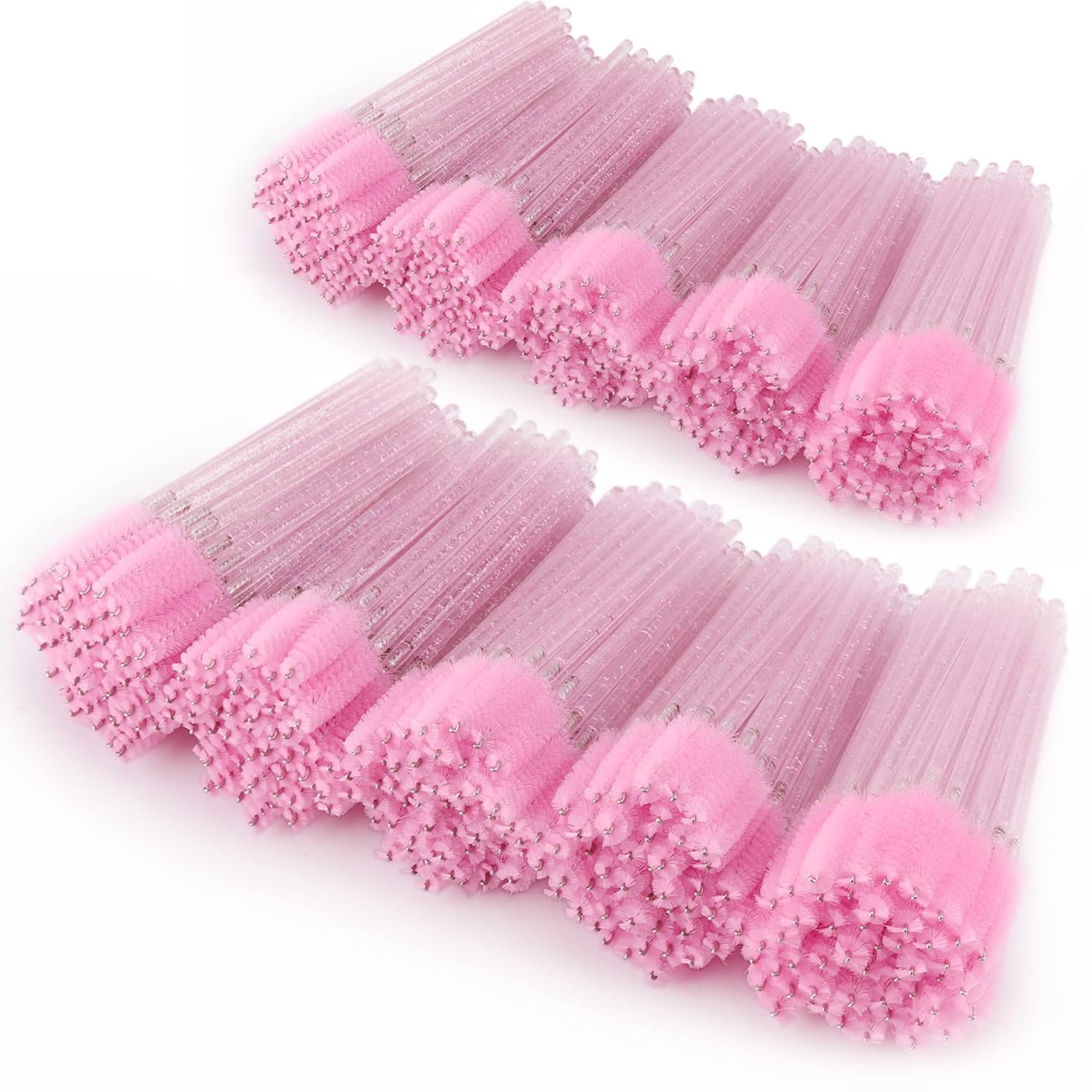 Tbestmax 1000 Disposable Mascara Wands Eyelash Brush Spoolies for Eyebrow Eye Lash Extension Pink-GlimoraGlow