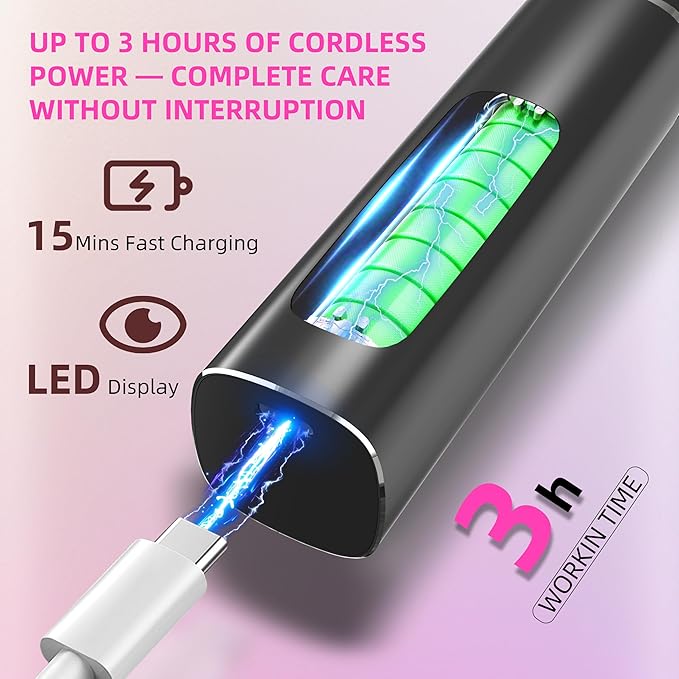 2 in 1 Electric Foot Callus Remover,9 Adjustable Speeds Rechargeable Electric Dead Skin Sander Pedicure Tools with Sandpaper Disk and Nail Drill Bits,Grinding Heads for Women&Men-GlimoraGlow