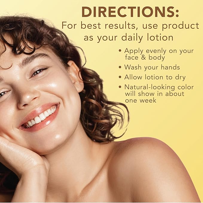 Jergens Natural Glow Hydra Gel Moisturizer, Gradual Tanning Lotion with Hyaluronic Acid, Hydrating Tanning Gel, Fragrance-Free Self Tanner, Medium to Deep Skin Tones 8.3 Fl Oz-GlimoraGlow