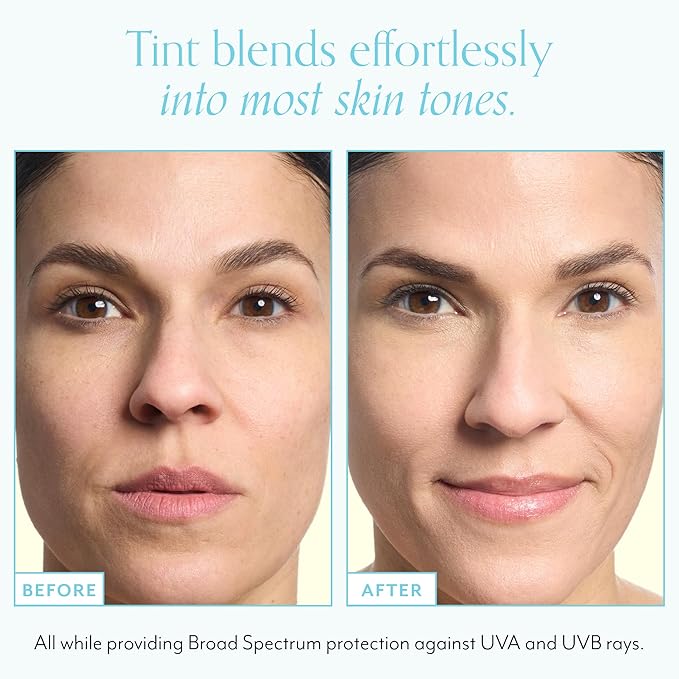 Bliss Block Star SPF 30 Daily Tinted Mineral Sunscreen with Zinc Oxide - All Skin Tones - 100% Mineral Broad Spectrum Sunscreen with Titanium Dioxide & Antioxidant Blend- 1.4 fl oz.-GlimoraGlow