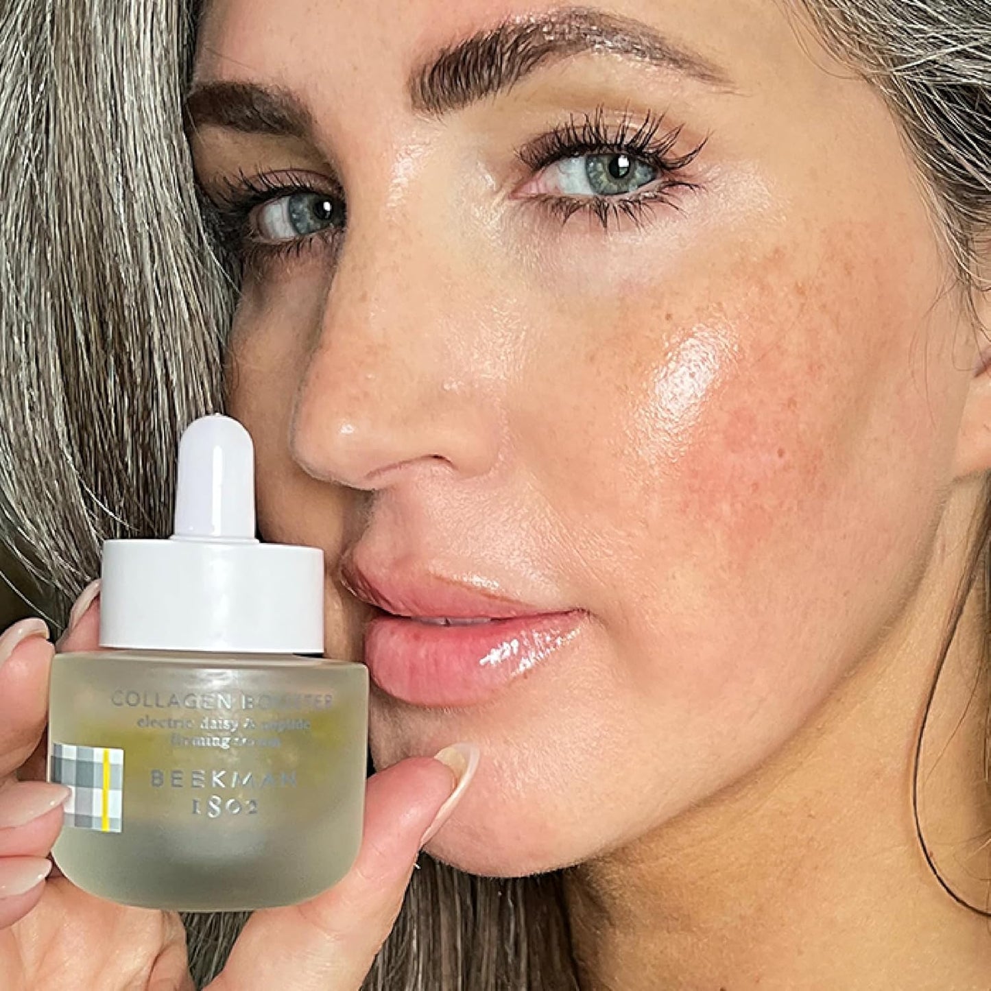 Beekman 1802 Collagen Booster Electric Daisy & Peptide Firming Face Serum - Fragrance Free - 0.5 fl oz - Boosts Collagen Production & Tightens Skin - Good for Sensitive Skin - Cruelty Free-GlimoraGlow