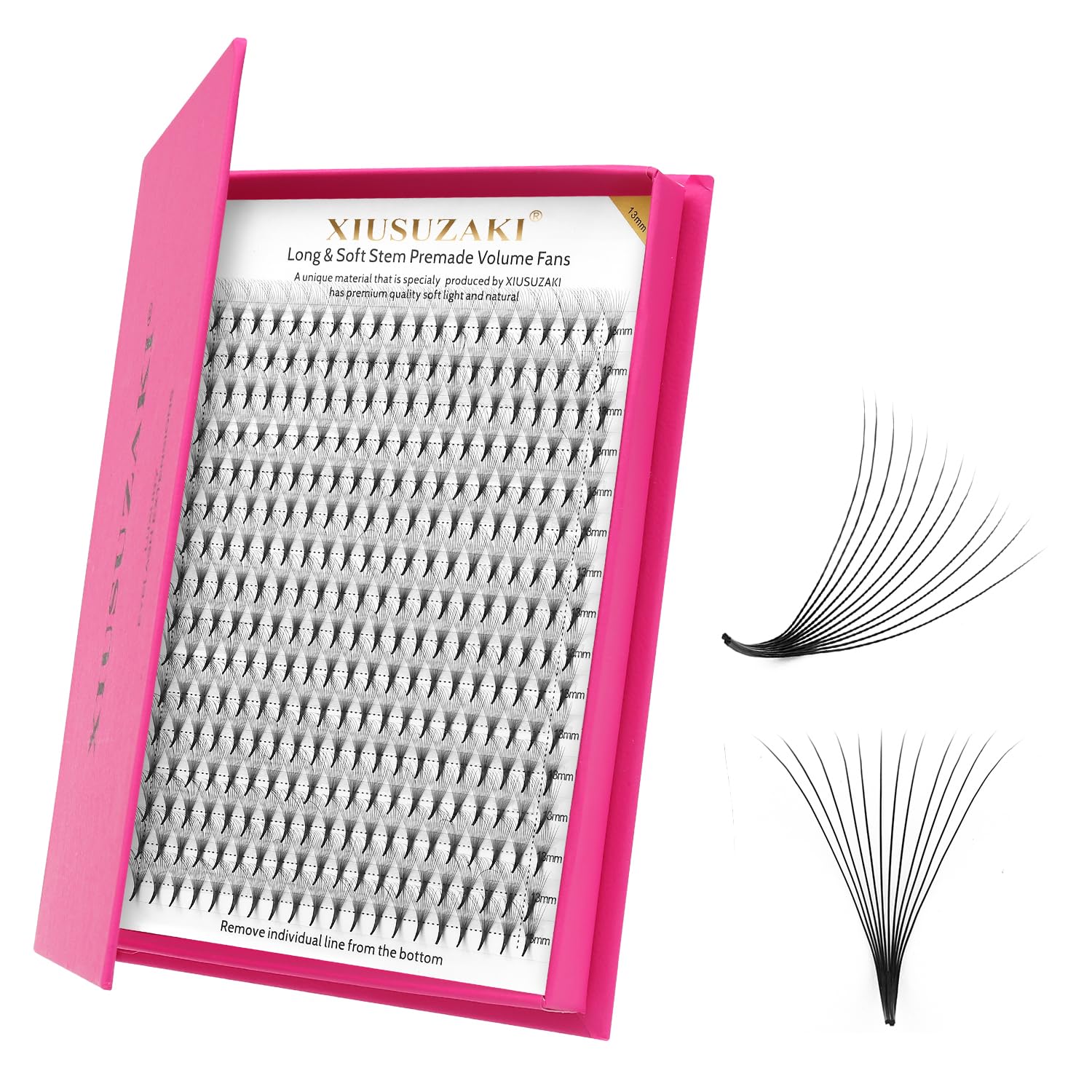 Premade Fans Eyelash Extensions 12D Volume Lash Extensions 0.03 Thickness Eyelash Extension C Curl Premade Lash Fans Mix 9-16mm Fluffy Soft Handmade Lash Fan(12D-0.03-C,9-16mm)-GlimoraGlow