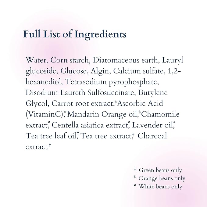 Daily 3 in 1 Facial Cleanser, Exfoliator and Wash-off Mask, Vegan, Cruelty Free, Plastic Free, Travel Friendly, 1 Month Supply Refill (60 Tablets) (Calming)-GlimoraGlow