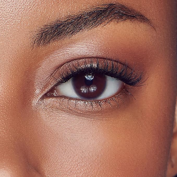 KISS imPRESS Falsies Press On Self Adhesive Eyelashes, 12mm-14mm Natural Volume Press On Lashes, Black, No Glue Needed, Invisible Band, 20 Lash Clusters & Non-Stick Applicator - Natural-GlimoraGlow