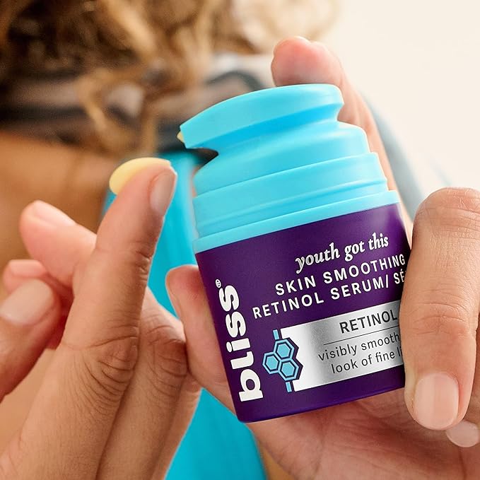 Bliss Retinol Serum Youth Got This Advanced Anti-Aging Formula - Reduces Fine Lines & Wrinkles - Dermatologist-Tested - Clinically Proven Results - Fragrance-Free & Vegan - 1 Fl Oz-GlimoraGlow