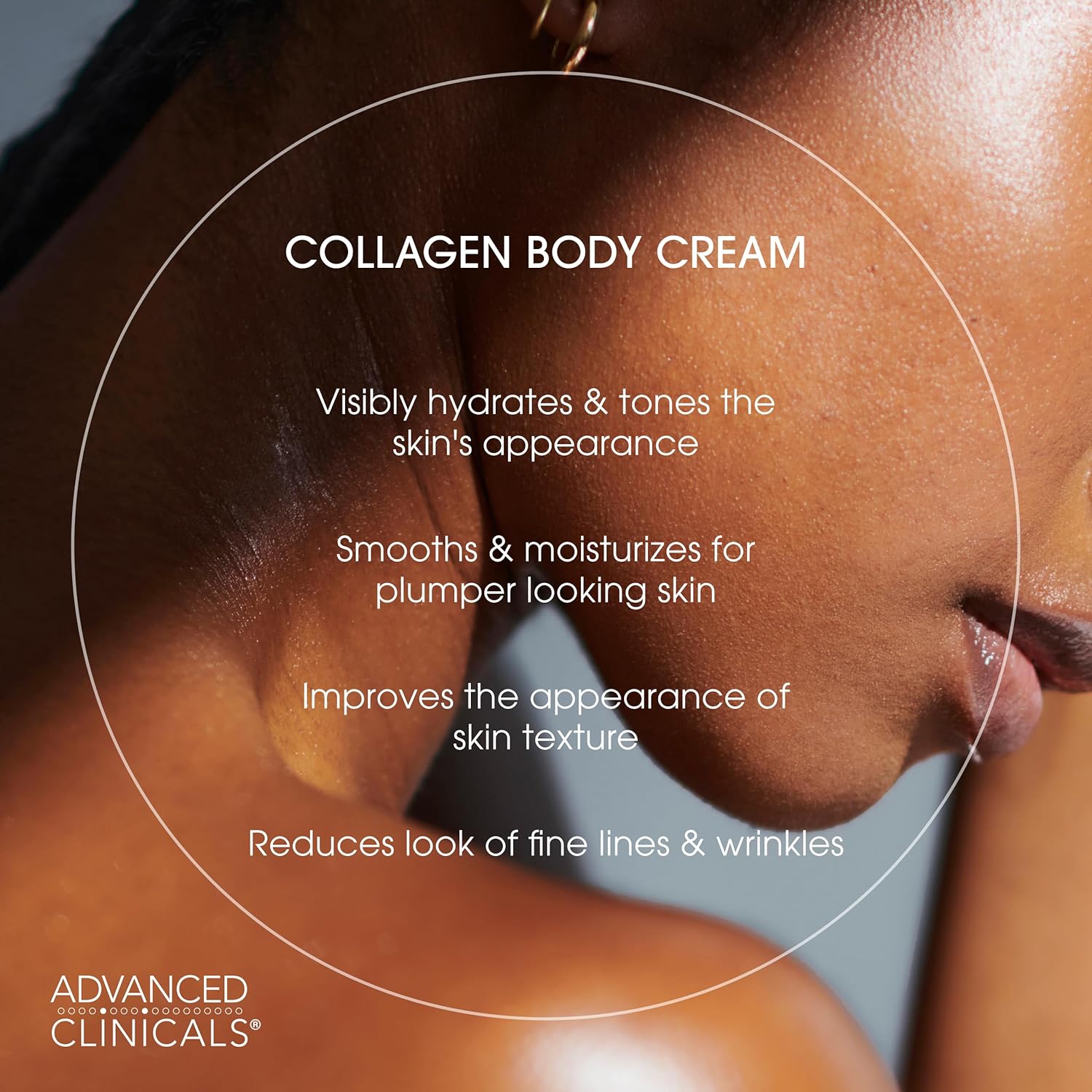 Advanced Clinicals Collagen Cream Body Lotion & Face Moisturizer W/Vitamin E | Skincare Collagen Lotion For Women, Men, Hand, & Neck Improves Look Of Crepe Skin & Uneven Dry Skin, 16Oz + Travel Size-GlimoraGlow