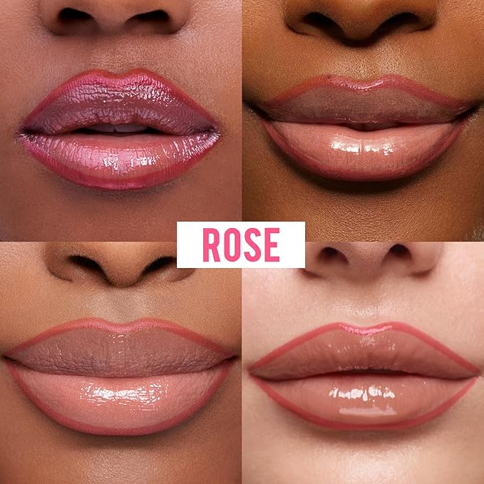 iMethod Natural Long Lasting Lip Liner - Peel Off, Waterproof Stay On All Day, Transfer-Proof, Highly Pigmented, Instant Peel Off Lip Stain Color, Rose-GlimoraGlow