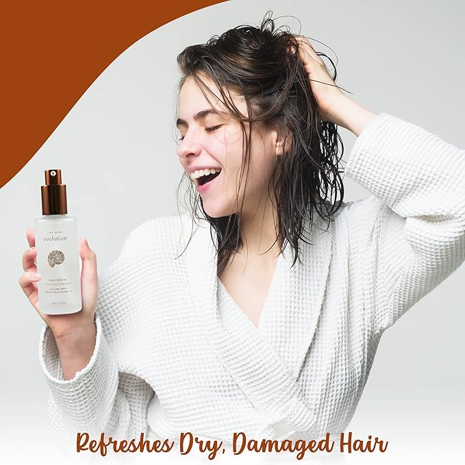 Evolution Argan Oil Serum - Vitamin E Treatment for Softening and Straightening Dry Hair - With Aloe Vera (4 Pack)-GlimoraGlow