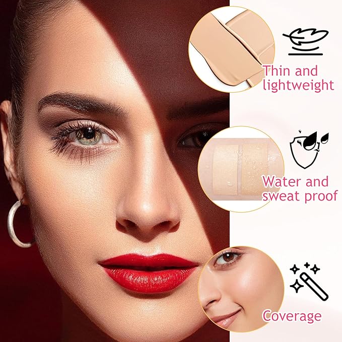 15 Colors Cream Contour Palette,Lightweight Concealer Full Coverage Contouring Liquid Foundation Palette,Multi-use Blendable Color Corrector Concealer Palette with Makeup Sponge-GlimoraGlow