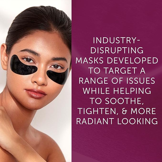 111SKIN Black Diamond Eye Mask, Hydrating Under Eye Patches for Dark Circles with Retinol, Hyaluronic Acid & Niacinamide, Helps Lift & Firm the Appearance of Fine Lines & Undereye Area, 8 Pairs-GlimoraGlow