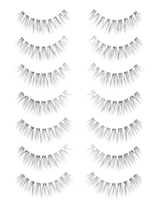 Wispy Lashes Natural Look False Eyelashes 13MM Eye Lash Pack 3D Volume Fake Eyelashes 7 Pair Siligli-GlimoraGlow