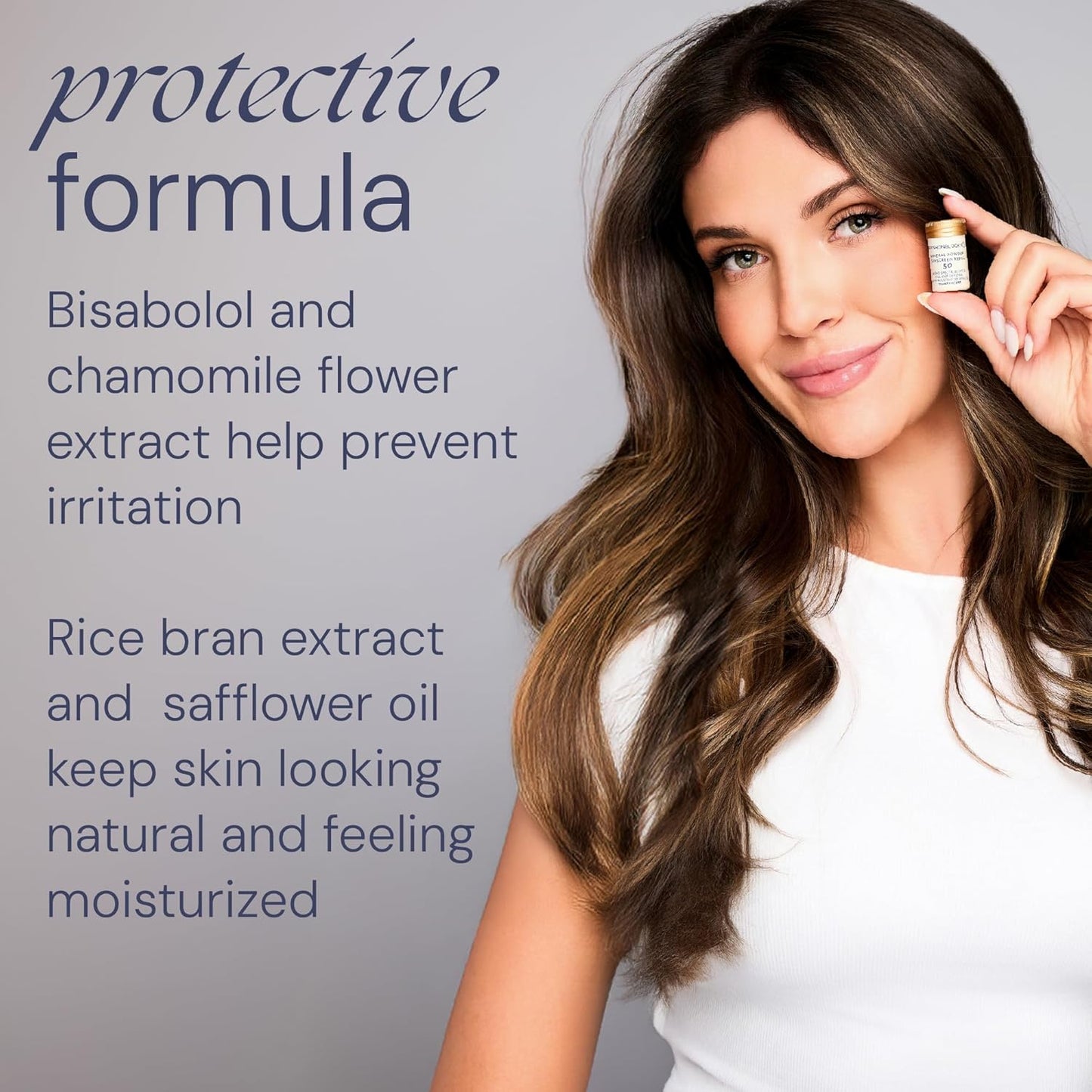 Brush On Block Mineral Sunscreen Powder Refill, Natural Broad-Spectrum SPF 50, Safe for Sensitive Skin, UVA UVB Face Protection, Reef Friendly (Translucent - Refill)-GlimoraGlow