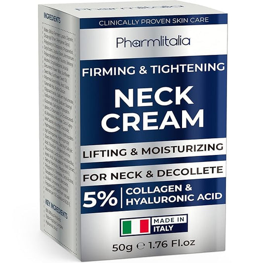Neck Creams for Tightening and Firming Sagging Skin - Skin Tightening Cream for Face - Decollete & Chest, Under Chin Firming for Older Women - Neck Wrinkles Treatment with Collagen & Hyaluronic Acid-GlimoraGlow