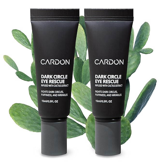 Cardon | Dark Circle Rescue for Men and Women | Under Eye Roller Eye Stick Massager for Puffy Eyes, Dark Circles, Bags, Wrinkles | Made with Peptides, Niacinamide, Hyaluronic Acid-GlimoraGlow