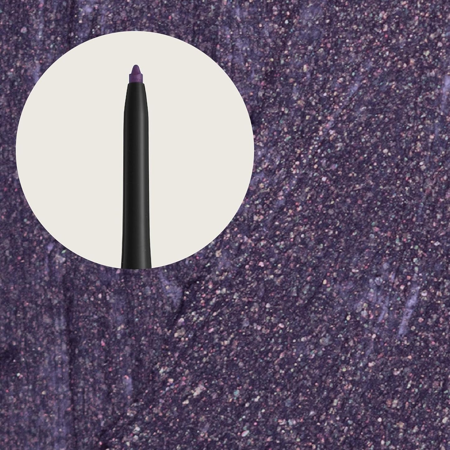 Hypoallergenic Waterproof Eyeliner - Fragrance Free Metallic Eye liner - Vegan and Cruelty Free Eye Pencil - Eyeliner Pencil for Sensitive Eyes (Purple Space)-GlimoraGlow