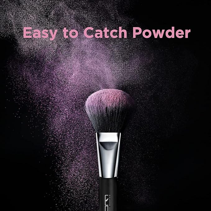 Travel Makeup Brushes Set w/Pouch, 5PCS Double Ended Portable Mini Cosmetic Brushes Kit for Foundation, Eyeshadow, Lip, Blush Make Up Brushes Professional(Black)-GlimoraGlow