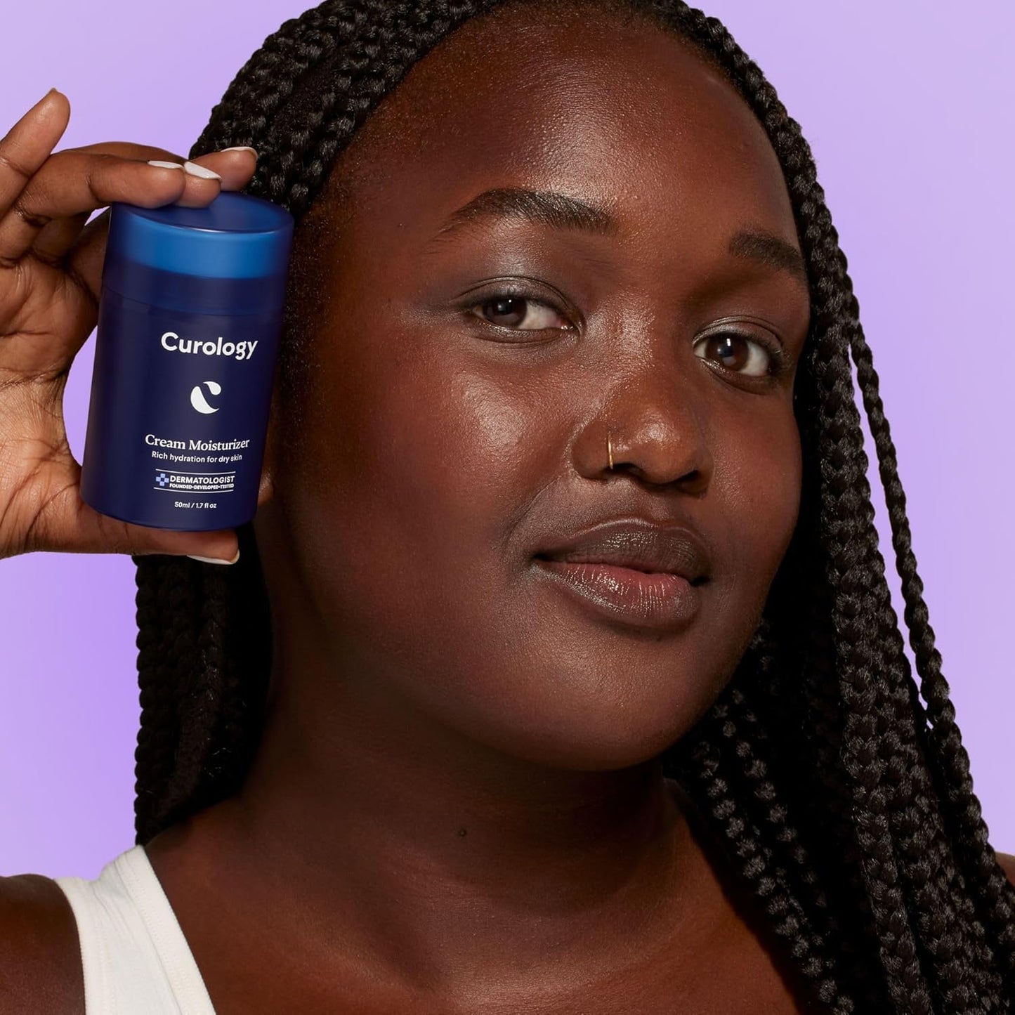 Curology Cream Moisturizer, Rich Hydrating Face Lotion for Dry Skin, with Shea Butter and Hyaluronic Acid, 1.7 fl oz-GlimoraGlow