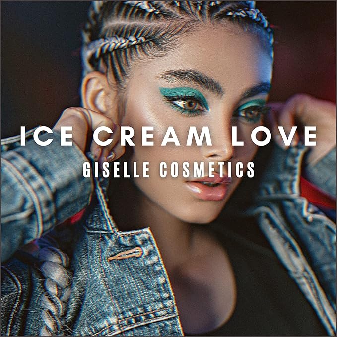 Ice Cream Love Mineral Powder Organic Makeup Kit - Loose Pigment Eyeshadow, Glitter Eyeshadow, Copper Eyeshadow Palette, Non-Toxic Shimmer Eye Shadow, Talc-Free Eyeshadow-GlimoraGlow