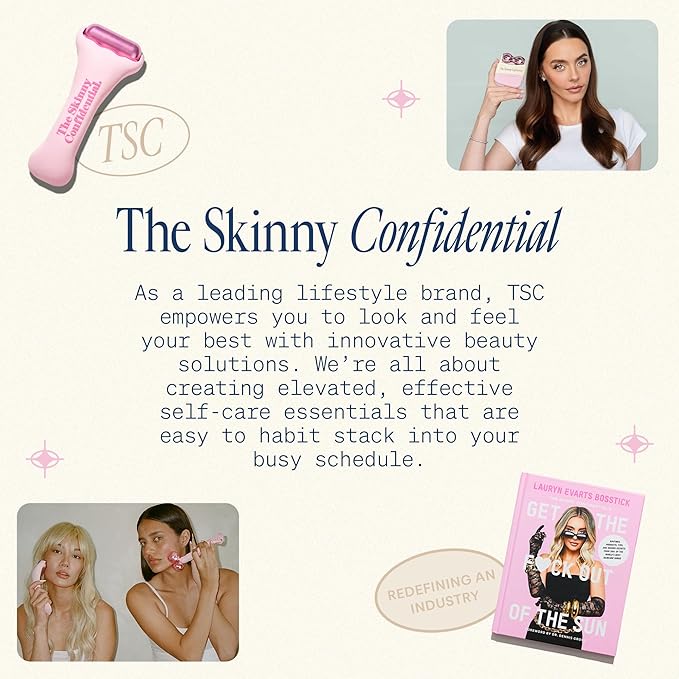 The Skinny Confidential Caffeinated Mineral Sunscreen, SPF 40 - Fragrance-Free Face Sunscreen with No White Cast - Non-Greasy & Lightweight Sun Screen Lotion Reduce Wrinkles, Redness & Puffiness-GlimoraGlow