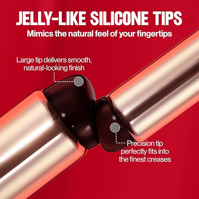 Revlon Dual Ended Jelly Makeup Blender Tool, Silicone Makeup Applicator for Blush, Bronzer, Concealer, Contour, Eyes, and Lips, 1 count-GlimoraGlow