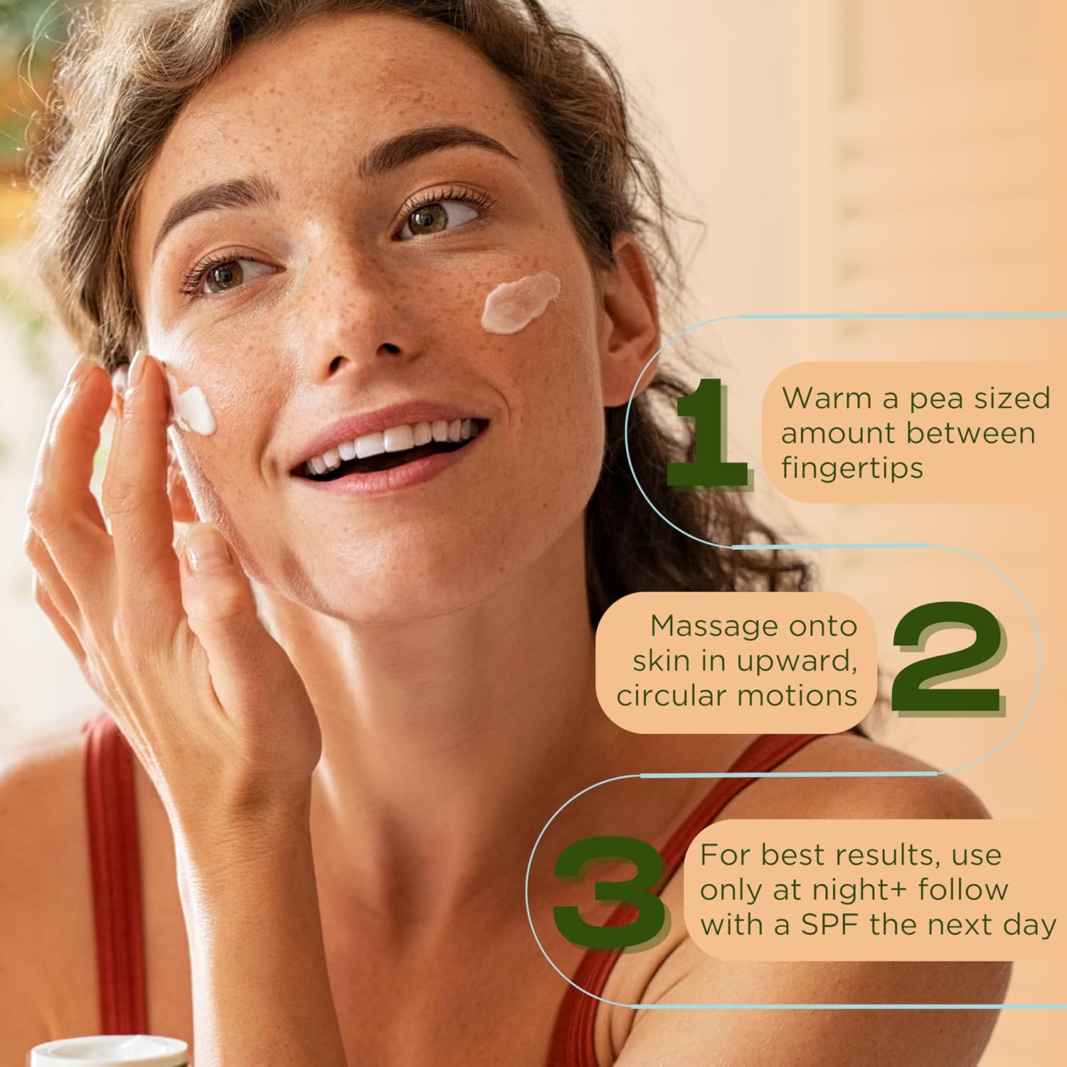 InstaNatural Retinol Moisturizer Nighttime Face Moisturizing Cream, Brightens and Reduces Signs of Aging, Wrinkles, Lines and Discoloration, with Vitamin C and Hyaluronic Acid, 3.4 Fl Oz-GlimoraGlow