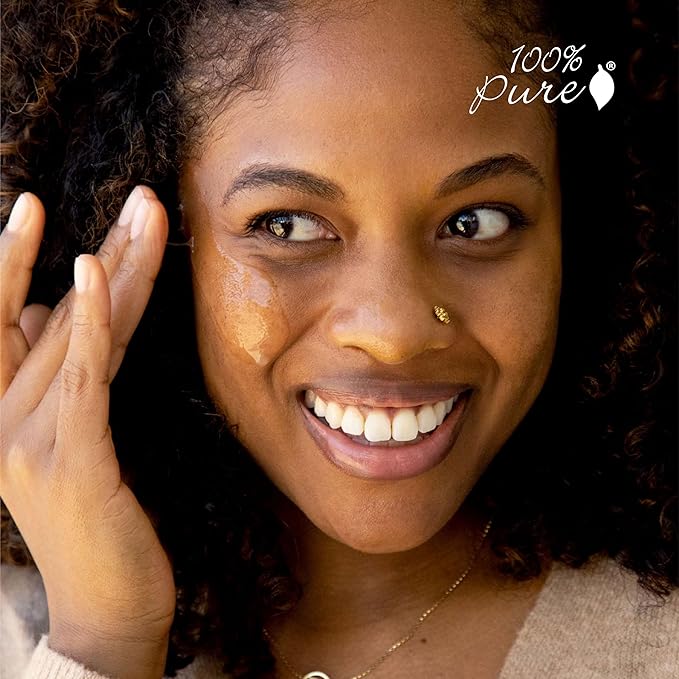 100% PURE Vitamin C Face Serum Hydrating Glow Skin Care with ALA Aloe + Vitamin E Oil - Daily Firming & Correcting Anti Aging Facial Moisturizer for Women & Men All Skin Types, Vegan - 1 Fl Oz-GlimoraGlow