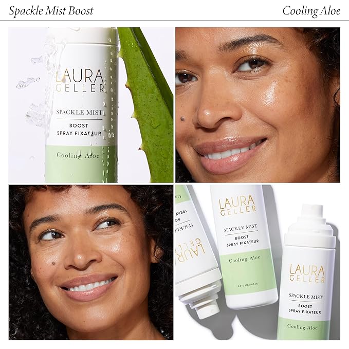 LAURA GELLER NEW YORK Spackle Mist Boost with Cooling Aloe - Long-Lasting Dewy Skin Makeup Setting Spray-GlimoraGlow