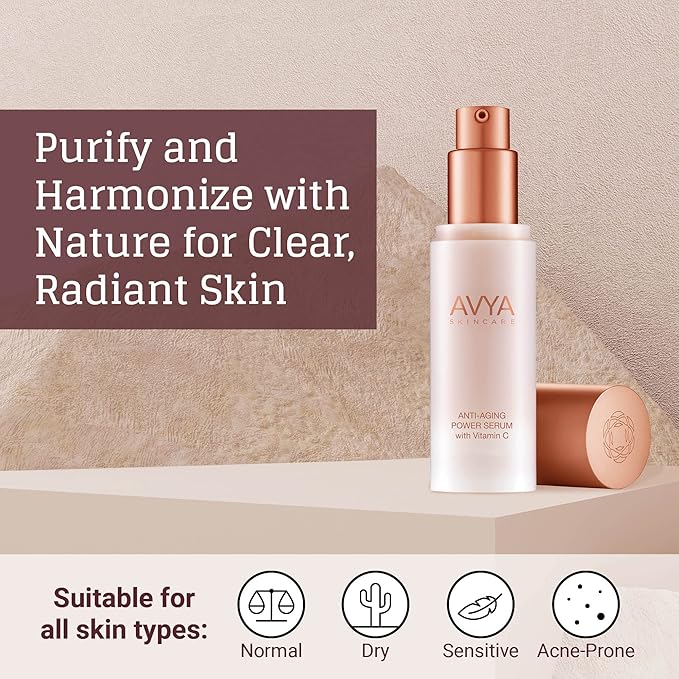 AVYA Anti-Aging Power Serum - Hyaluronic Acid Face Serum Plumps and Brightens Skin/Retinol Treatment Reduces Fine Lines and Boosts Collagen for Smoother Skin / 1oz (30ml)-GlimoraGlow