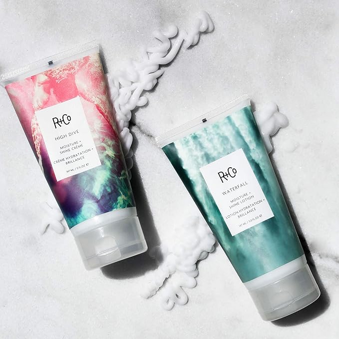 R+Co Waterfall Moisture and Shine Lotion | Lightweight Hair Hydration + Softness | Vegan + Cruelty-Free | 5 Fl Oz-GlimoraGlow