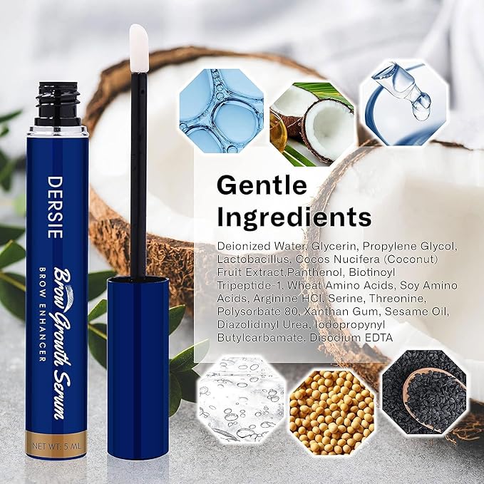 Dersie Eyebrow Growth Serum (0.17 Fl Oz (Pack of 2))-GlimoraGlow