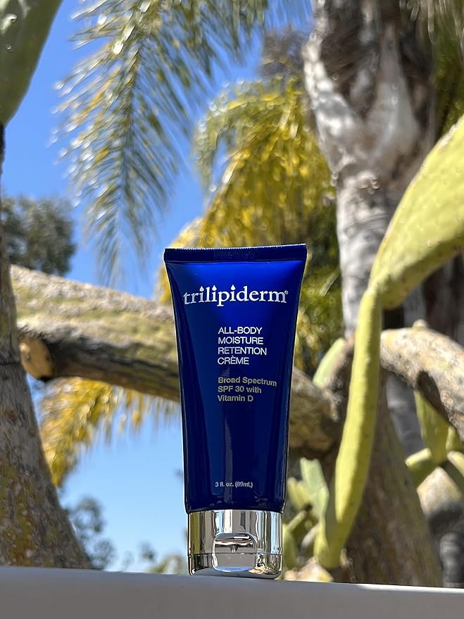 Trilipiderm Travel Size Moisturizer Sunscreen 3oz – The Stowaways Overnight, Travel Size, Getaway – Hydration for Body and Face 1 x SPF 30 Sunblock and 1 x All-Body Moisturizer-GlimoraGlow