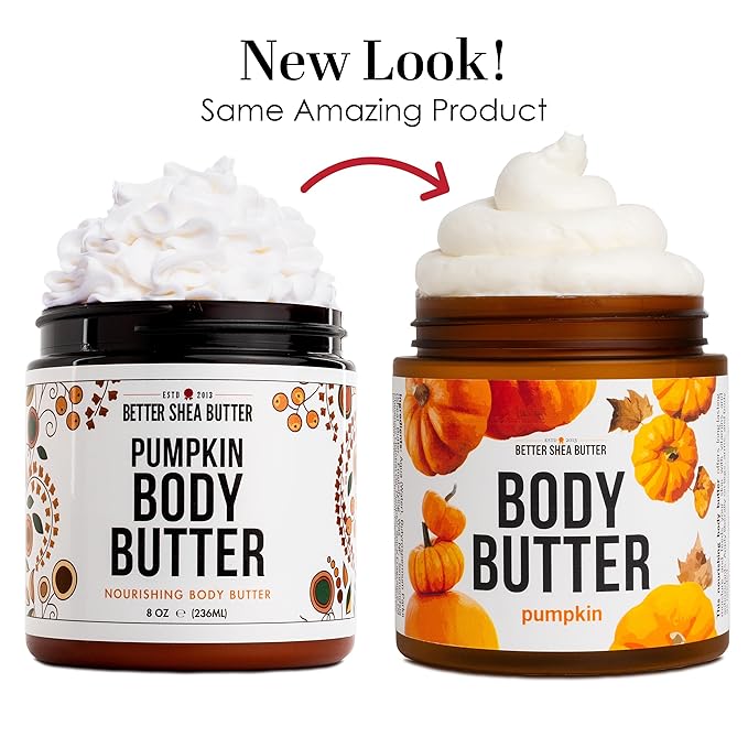 Pumpkin Body Butter with Organic Shea Butter | Pumpkin Spice Lotion for Women | Non Greasy Body Cream | Fall Body Care Favorite with Pumpkin Spice Scent-GlimoraGlow