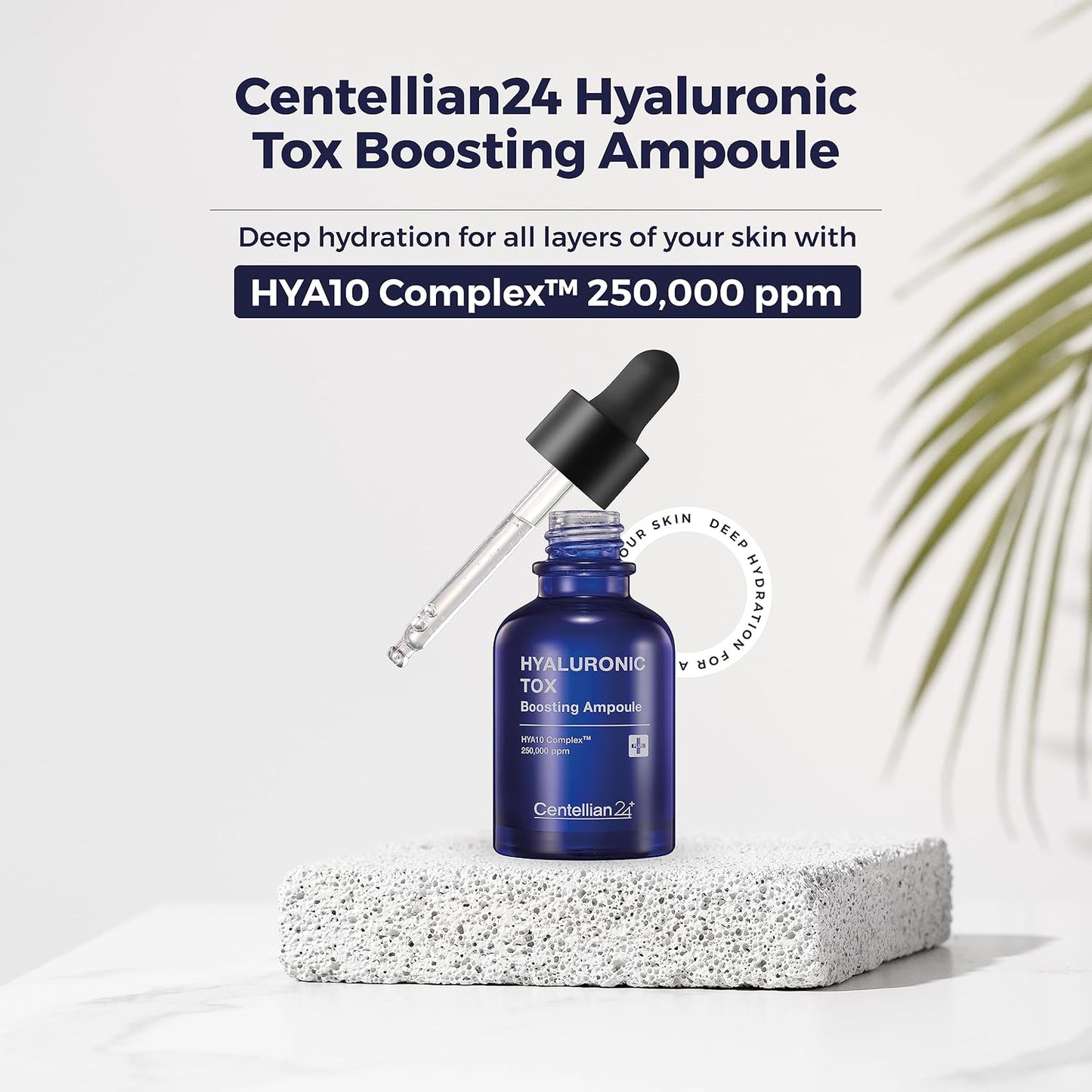 CENTELLIAN 24 Hyaluronic Tox Boosting Ampoule - Deep Moisturization & Hydration with Hyaluronic Acid 250,000 ppm & Panthenol (1.01 fl oz) by Dongkook Pharmaceutical-GlimoraGlow