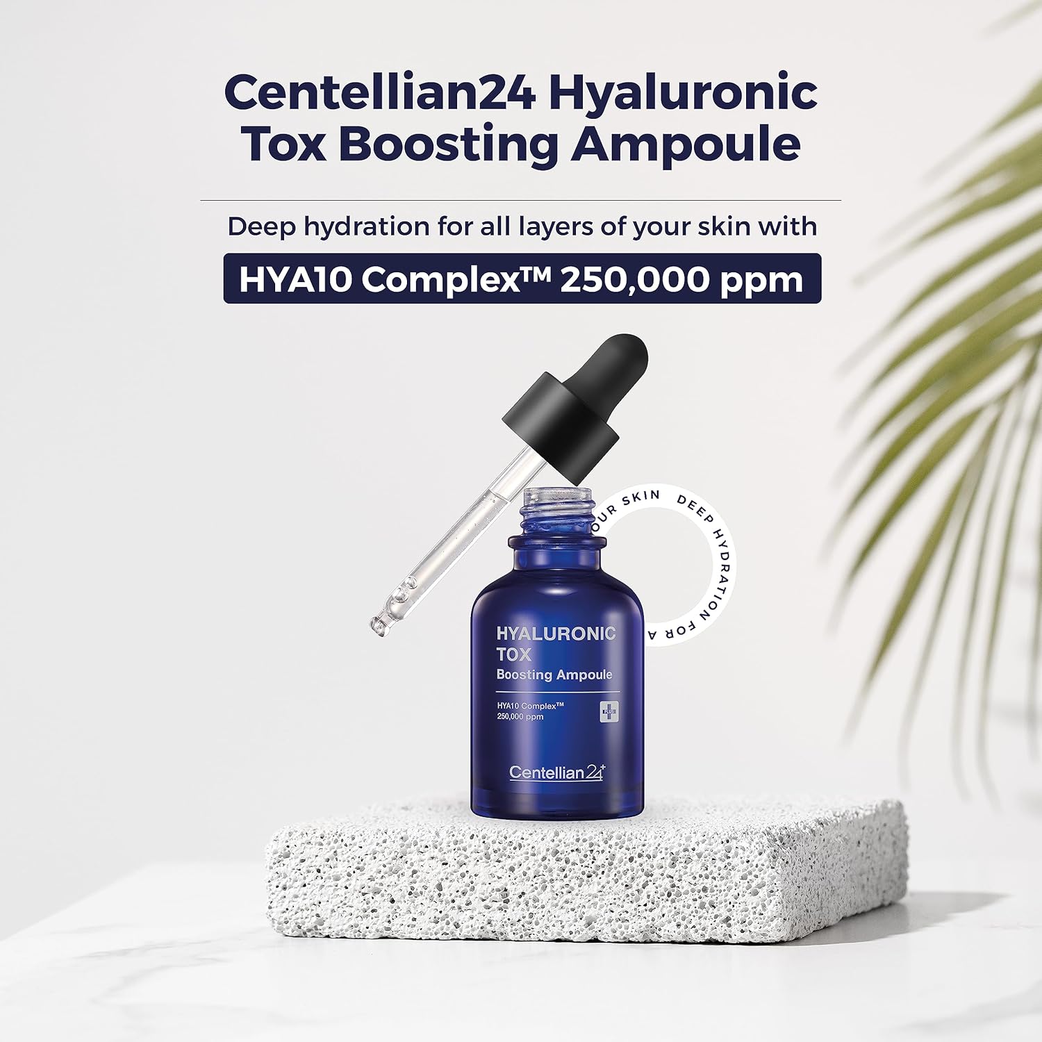 CENTELLIAN 24 Hyaluronic Tox Boosting Ampoule - Deep Moisturization & Hydration with Hyaluronic Acid 250,000 ppm & Panthenol (1.01 fl oz) by Dongkook Pharmaceutical-GlimoraGlow