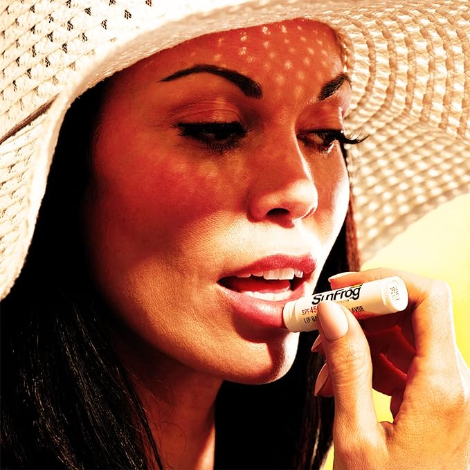 Royal SunFrog | 2-Pack Tropical Lip Balm with SPF 45 Sun Protection | Protects, Soothes, and Moisturizes with Vitamin E and Sunscreen (0.15oz/4.25g Per Stick)-GlimoraGlow