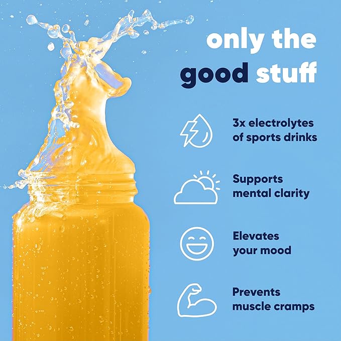 IQMIX x Chef Thomas Keller - Hydration Electrolyte Powder – 4-in-1 Formula for Hydration, Mental Clarity, Mood and Recovery – Sugar-Free, Keto, Magnesium L-Threonate, Lion’s Mane – 20 Count Yuzu Mango-GlimoraGlow