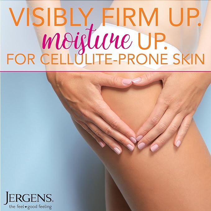 Jergens Skin Firming Body Lotion for Dry to Extra Dry Skin, Skin Tightening Cream with Collagen and Elastin, Dermatologist Tested, Hydralucence Blend Formula, 16.8 Oz, Pack of 3-GlimoraGlow