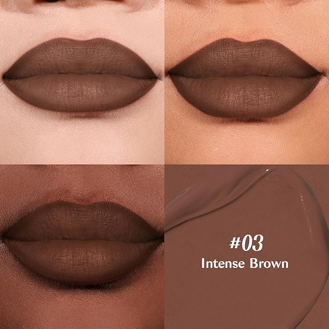 2-IN-1 Lip Liner and Lip Stain, High Pigmented Long Lasting Velvet Lip Tint, Well-Defined Lipliner, Weightless Waterproof Not Animal Tested, Matte Finish Makeup-GlimoraGlow