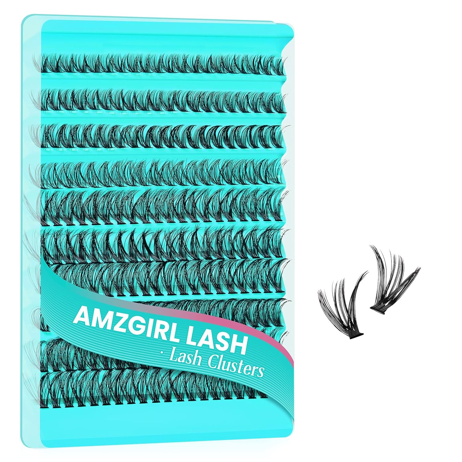 Lash Clusters 200pcs, Eyelash Extension Kit 40D D Curl Diy Cluster Eyelashes Extensions Lash Bond and Remover Waterproof Lash Applicator Tools for 8-18mm Mix Lashes Beginner Self Use-GlimoraGlow