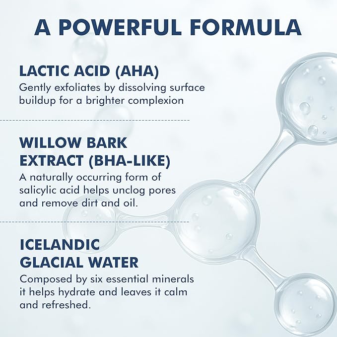 Skyn ICELAND Nordic Skin Resurfacing Facial Pads With AHA and BHA. Exfoliating & Clarifying Peel Targets Fine Lines and Discoloration Without Irritation. 60 Pads-GlimoraGlow