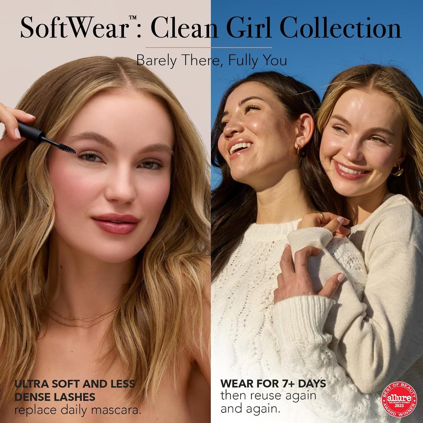 Pro Lash SoftWear Clean Girl Mini Lash Clusters Kit - Natural-Looking, Lightweight Lashes - 7-Day Cluster Eyelash Extensions Waterproof Lashes Clusters - Single Set - Original No. 35-GlimoraGlow