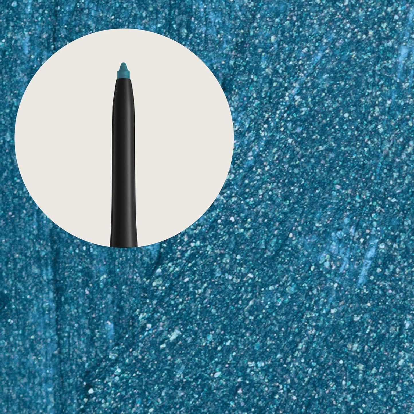 Hypoallergenic Waterproof Eyeliner - Fragrance Free Metallic Eye liner - Vegan and Cruelty Free Eye Pencil - Eyeliner Pencil for Sensitive Eyes (Blue Ice)-GlimoraGlow