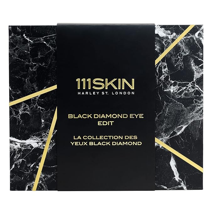 111SKIN Black Diamond Eye Edit| Gift Set of Celestial Black Diamond Eye Cream, Eye Masks and Contour Gel | Tighten & Lift Eye Area | Botox Alternative-GlimoraGlow