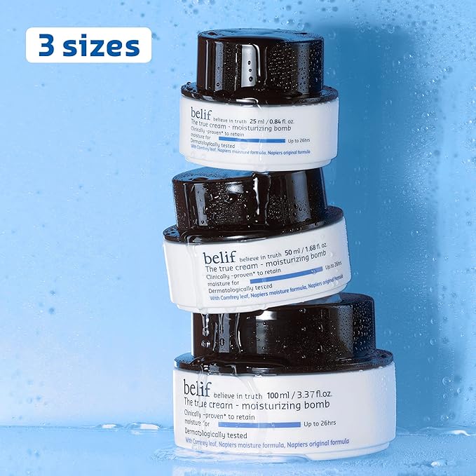 belif The True Cream Moisturizing Bomb with Oak Husk and Vitamin B | Moisturizer | Good for Dry Skin, Dryness Dullness, and Uneven Texture |For Normal, Dry Skin Types-GlimoraGlow